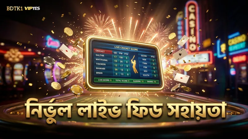 নির্ভুল লাইভ ফিড বাজির সঠিক সিদ্ধান্তে সহায়তা করে।